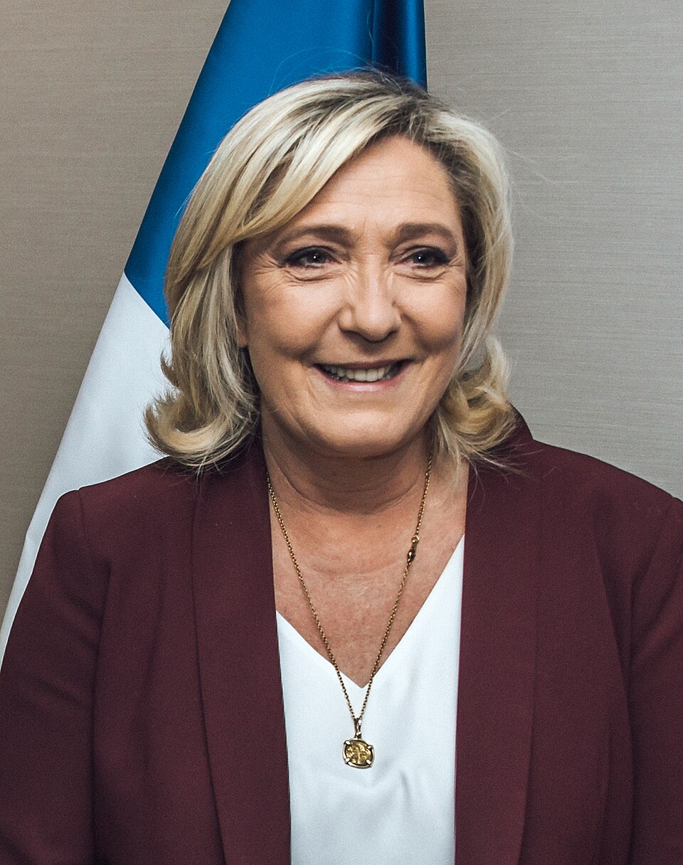 Portrait of Marine Le Pen